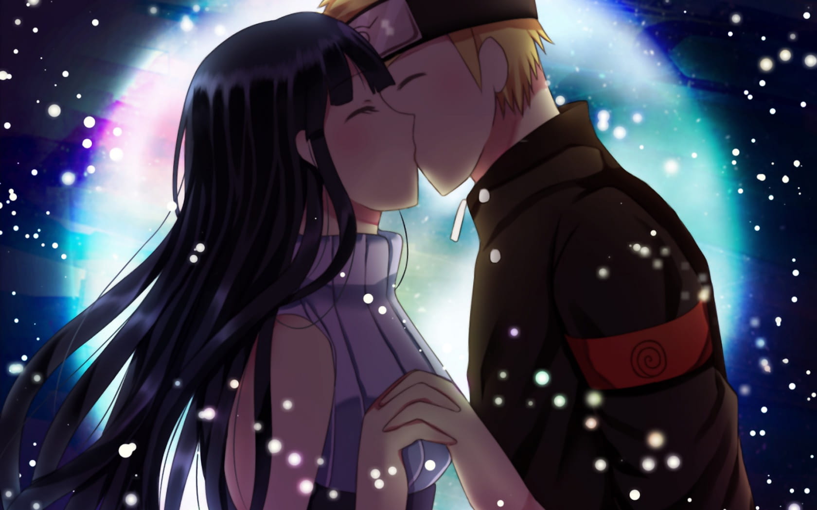 幸福美满 雏田与鸣人电脑桌面壁纸(1)