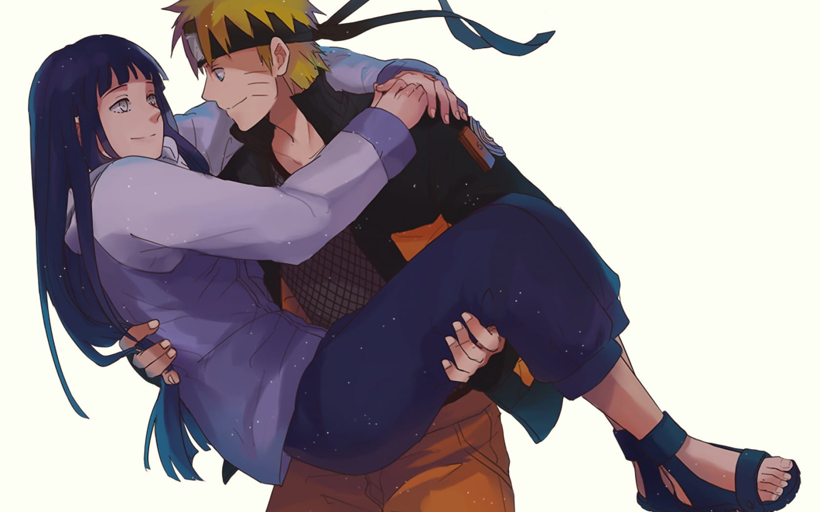 幸福美满 雏田与鸣人电脑桌面壁纸(1)