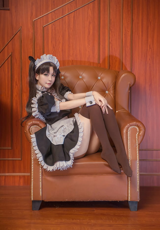 fate/stay night saber&远坂凛 女仆 cos