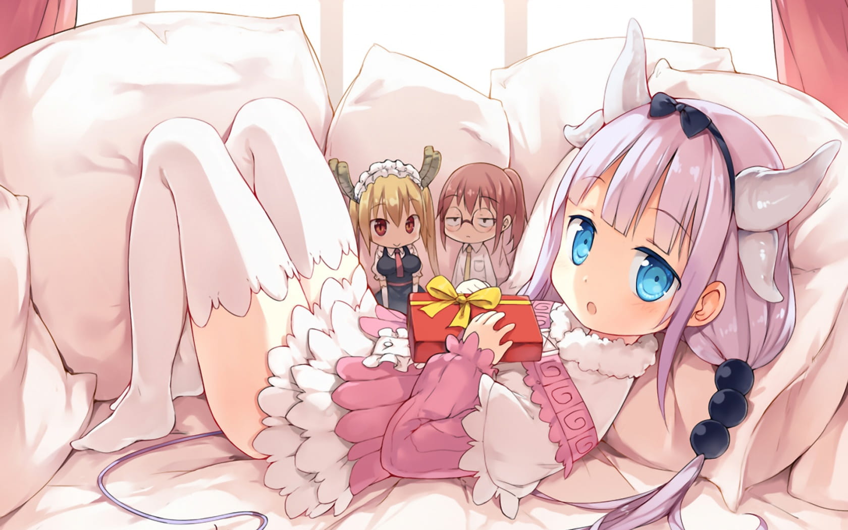 妹抖龙超可爱 小林家的妹抖龙电脑壁纸(1)