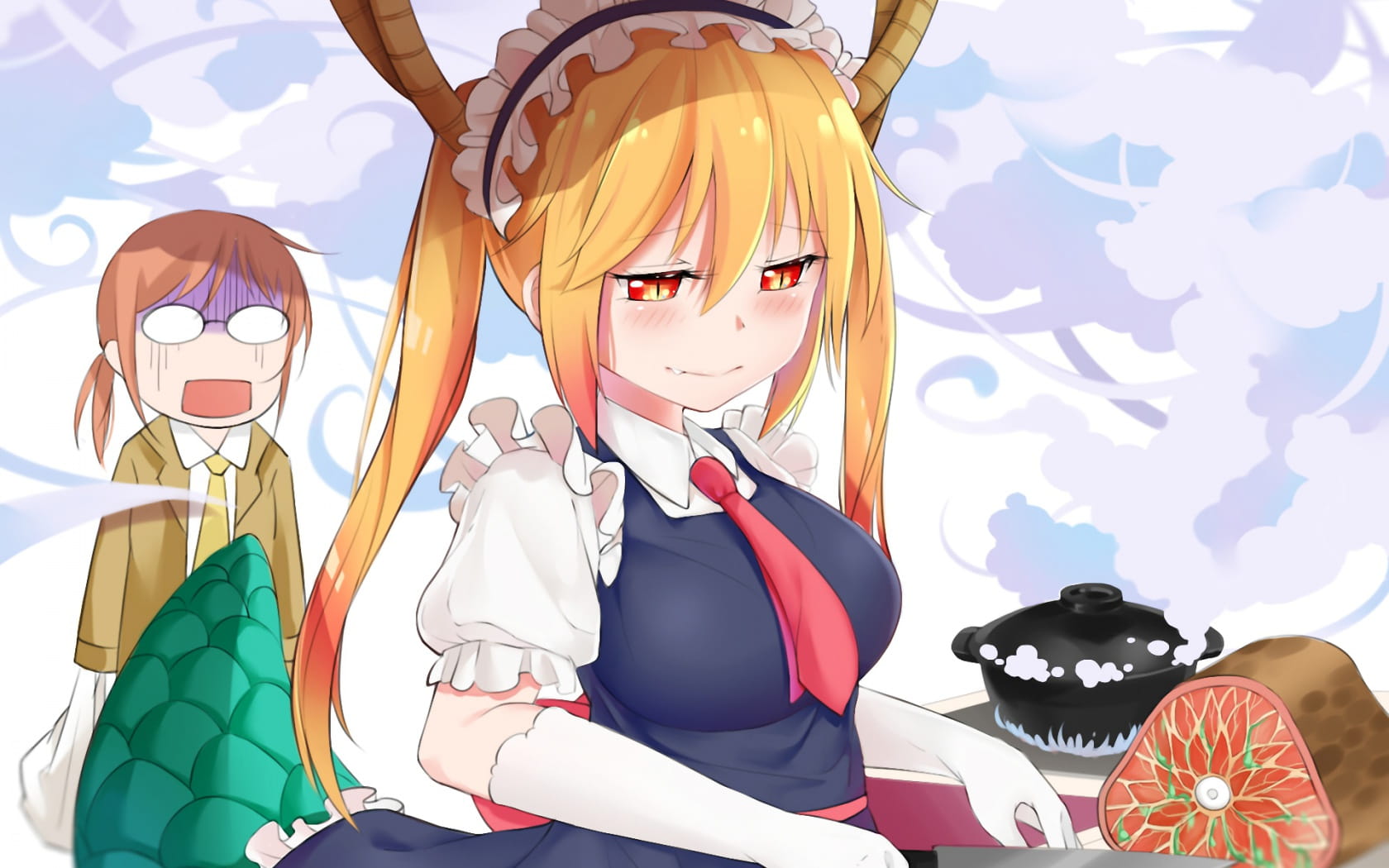 妹抖龙超可爱 小林家的妹抖龙电脑壁纸(1)