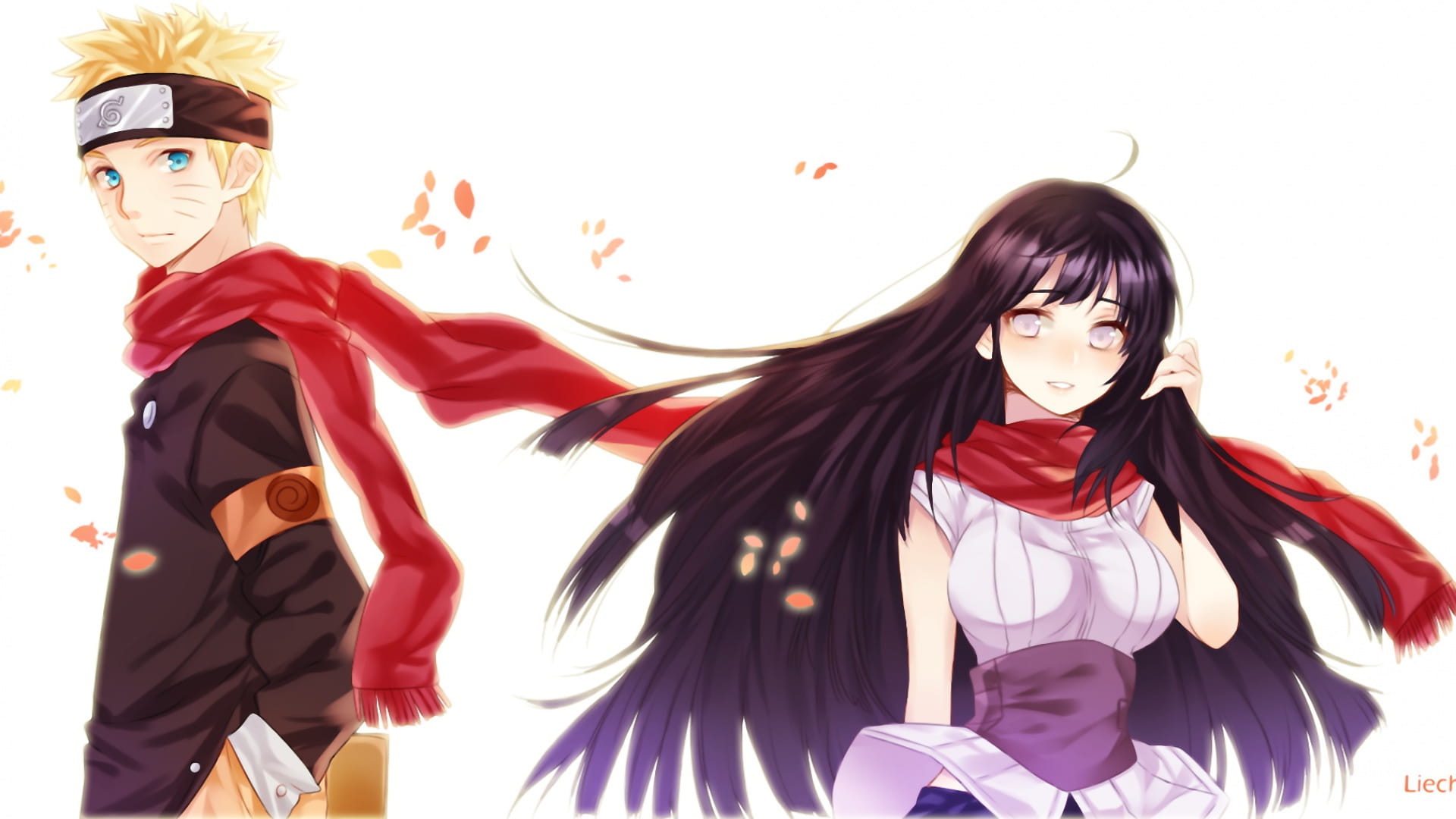 幸福美满 雏田与鸣人电脑桌面壁纸(1)