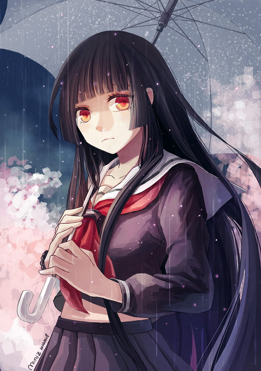 地狱少女阎魔爱 手机壁纸萌图经典语录下载(1)