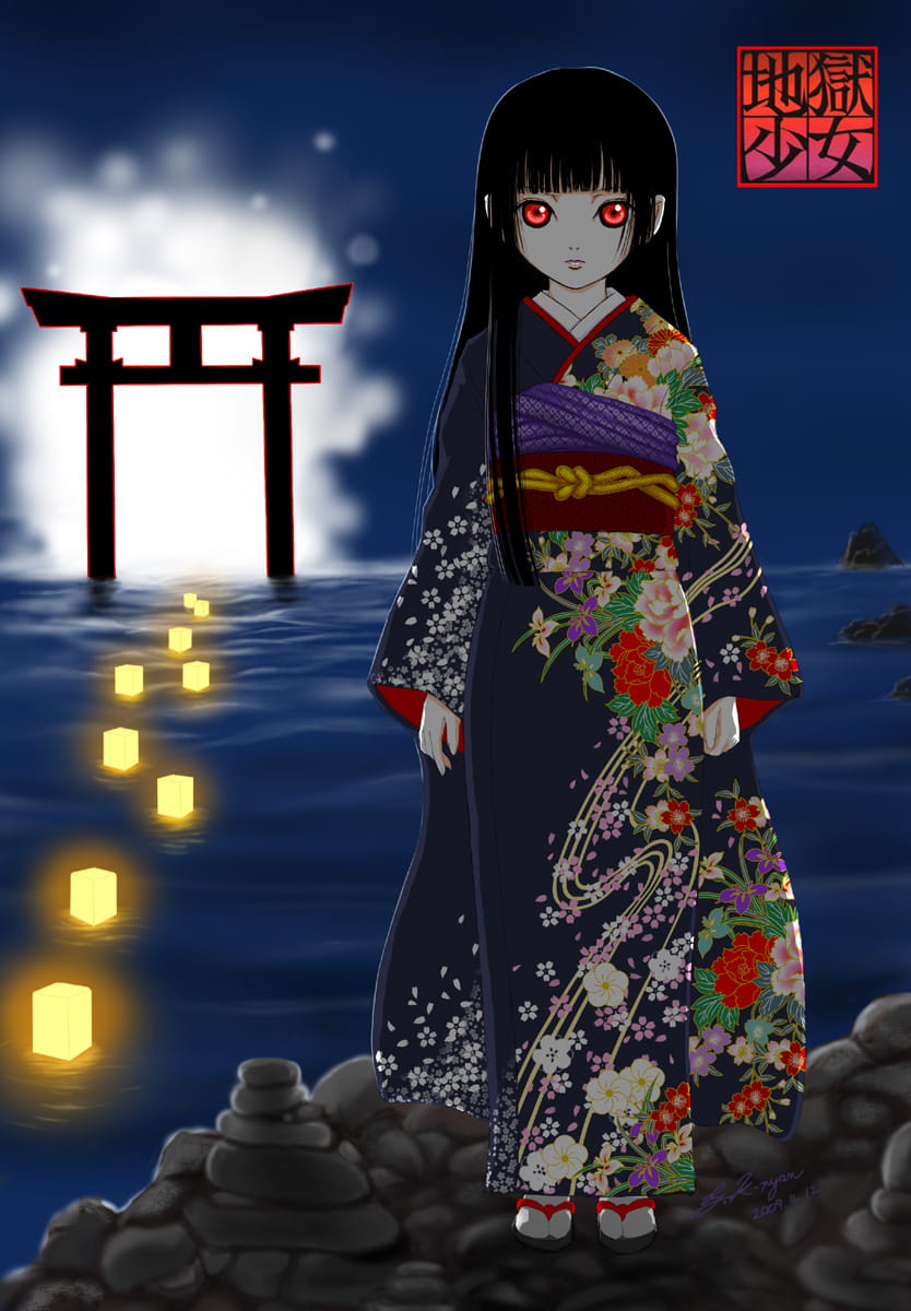 地狱少女阎魔爱 手机壁纸萌图经典语录下载(1)