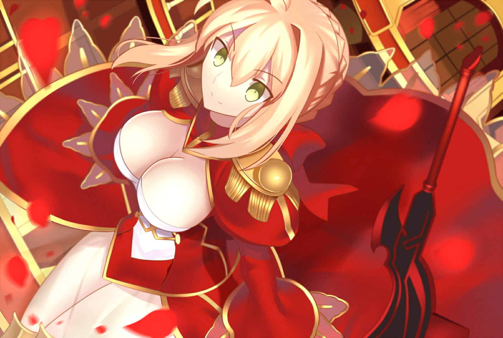 圣杯之战红色诱惑 Fate/Grand Order尼禄动漫壁纸(1)