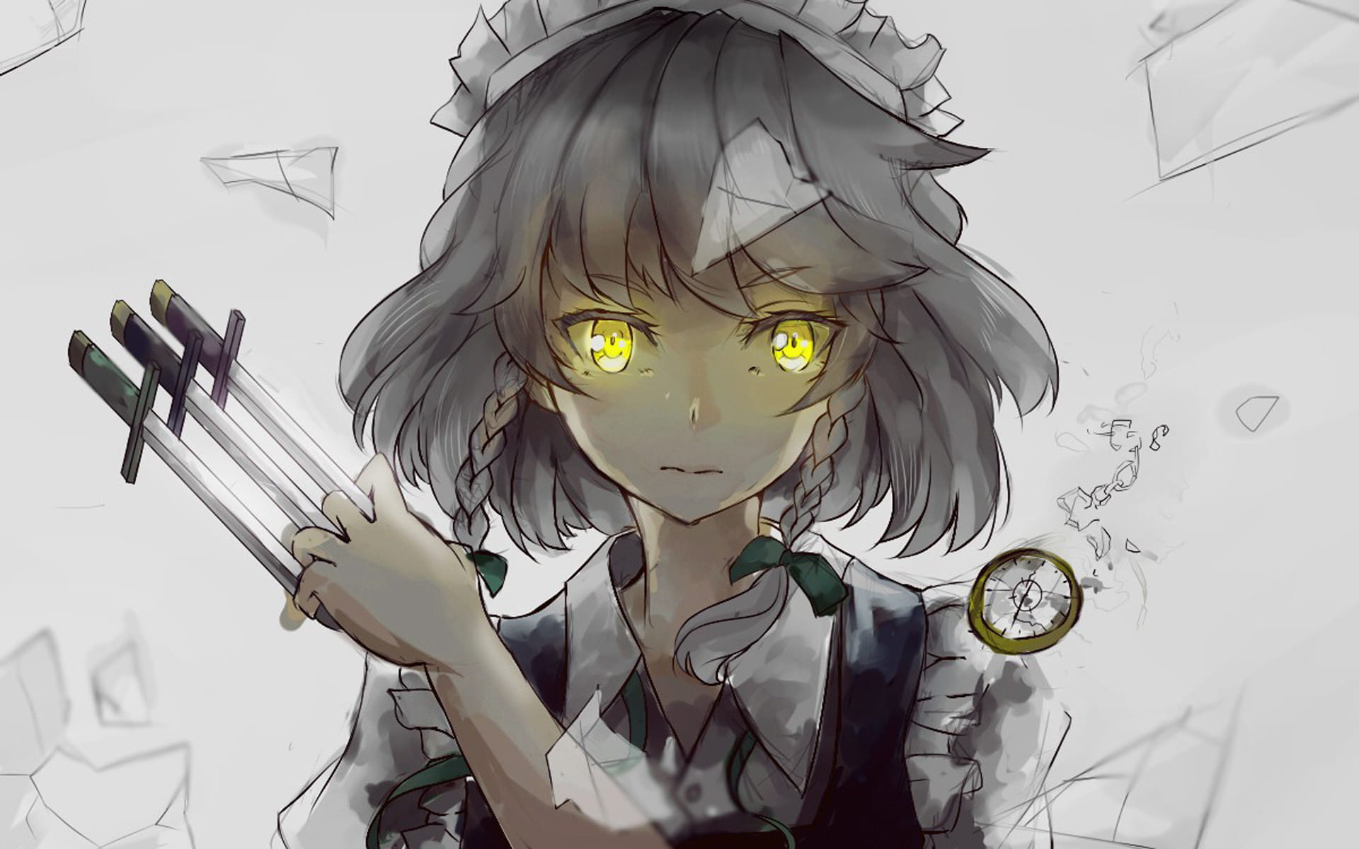 东方Projec 十六夜咲夜 动漫电脑壁纸(1)