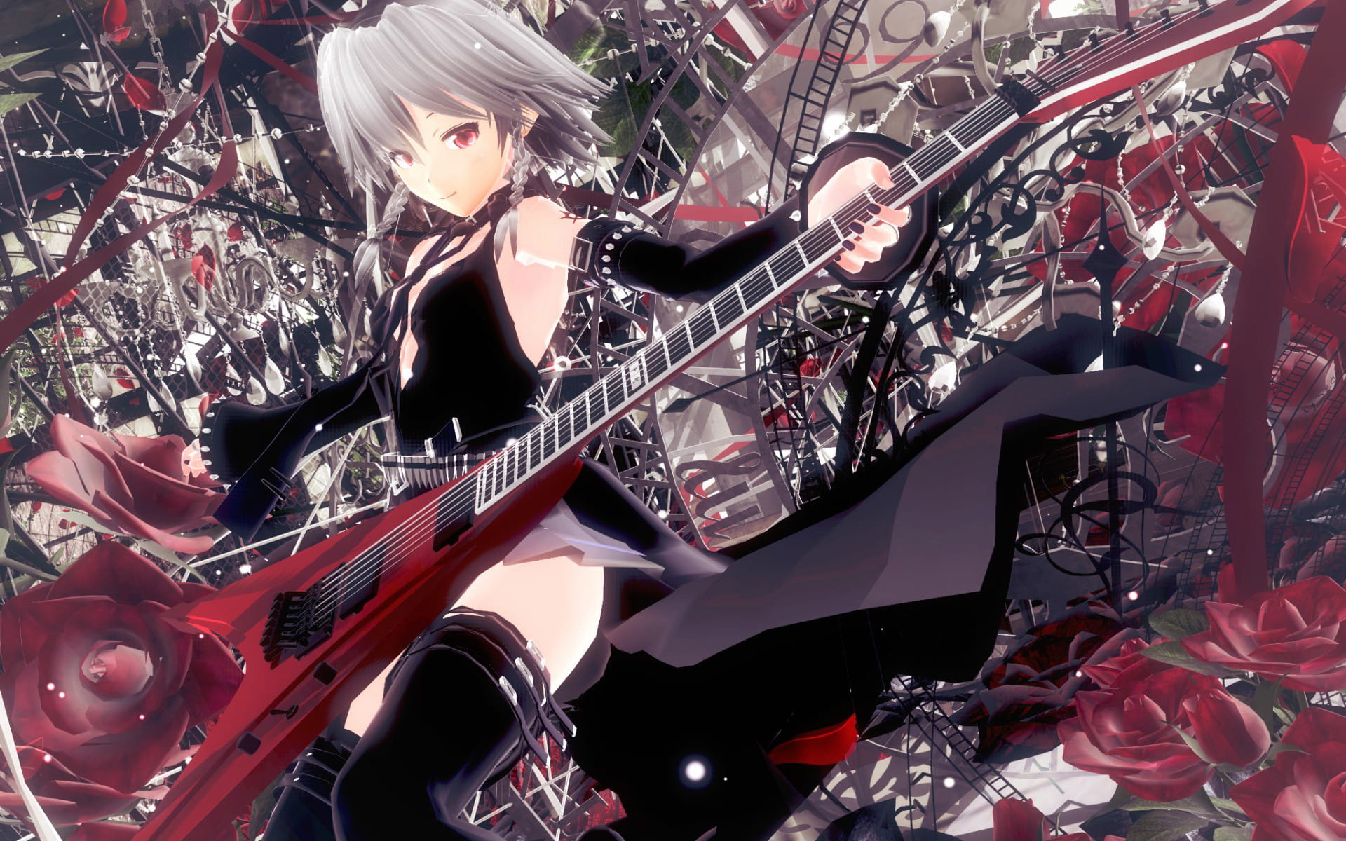 东方Projec 十六夜咲夜 动漫电脑壁纸(1)