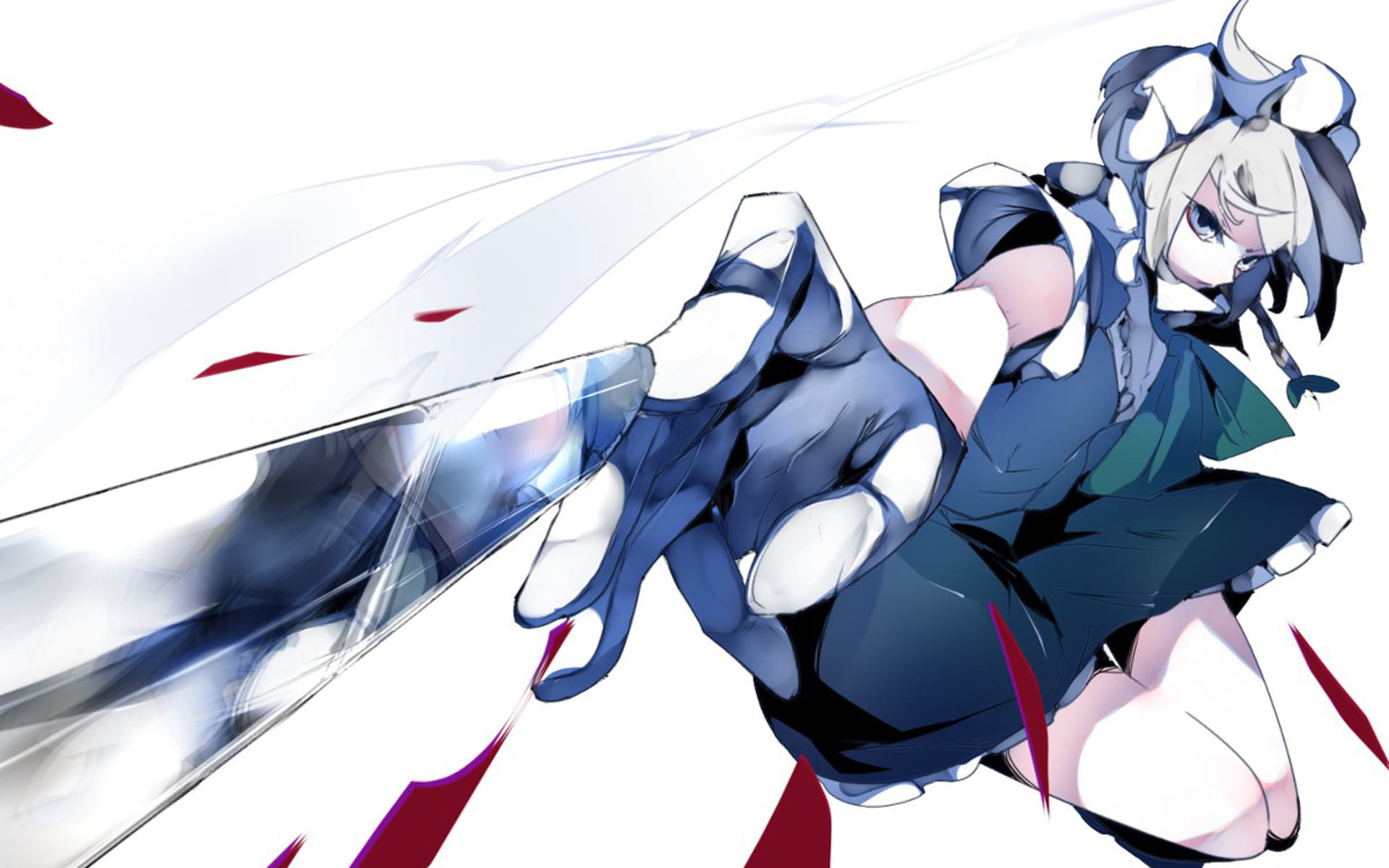 东方Projec 十六夜咲夜 动漫电脑壁纸(1)