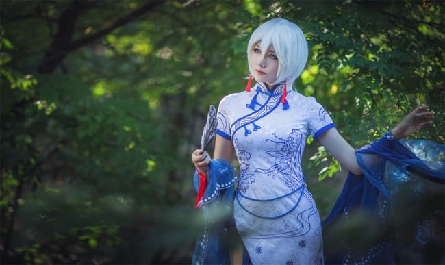 VOCALOID 青花瓷 言和 cosplay(1)