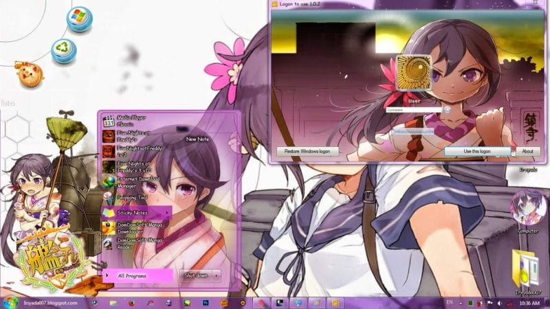 舰队Collection 曙 win7电脑主题下载