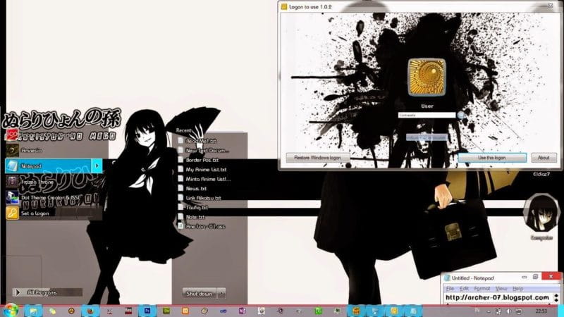 滑头鬼之孙 羽衣狐 win7电脑主题下载