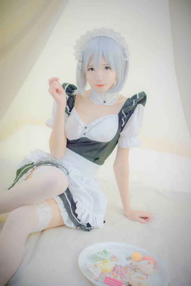 约会大作战 鸢一折纸 女仆装cosplay(1)