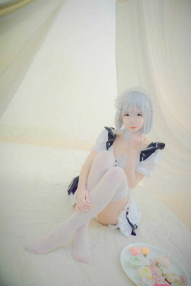 约会大作战 鸢一折纸 女仆装cosplay(1)