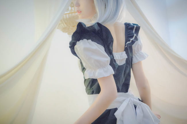 约会大作战 鸢一折纸 女仆装cosplay(1)