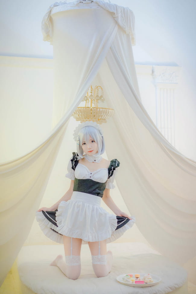 约会大作战 鸢一折纸 女仆装cosplay(1)