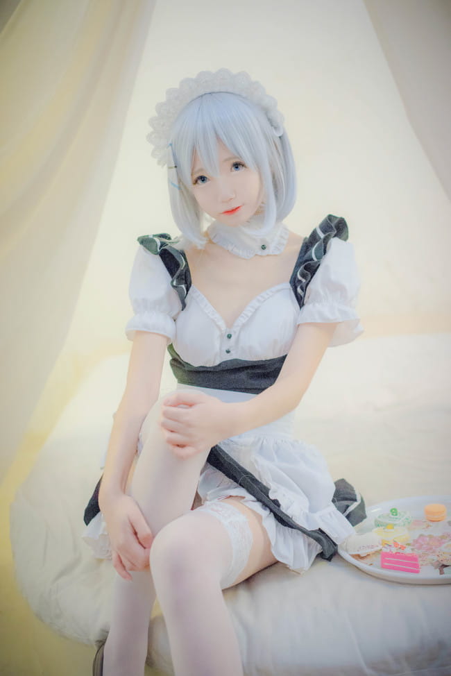 约会大作战 鸢一折纸 女仆装cosplay(1)