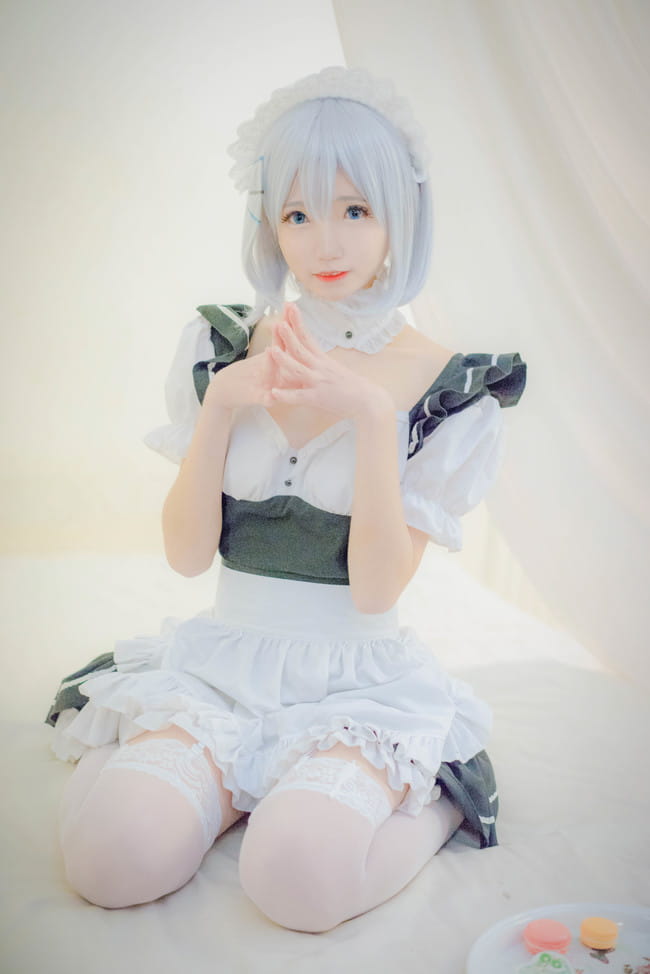 约会大作战 鸢一折纸 女仆装cosplay(1)