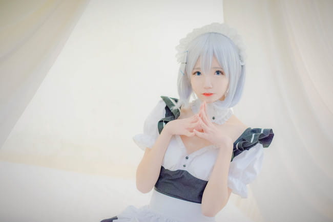 约会大作战 鸢一折纸 女仆装cosplay(1)