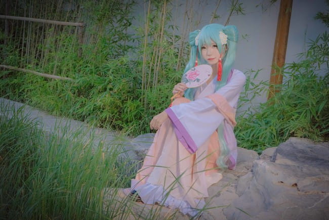 初音未来 中秋赋 诗意cosplay(1)