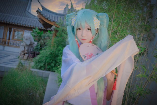 初音未来 中秋赋 诗意cosplay(1)