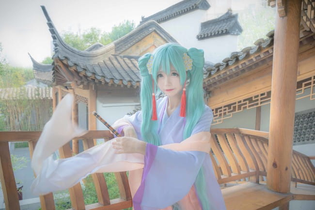 初音未来 中秋赋 诗意cosplay(1)