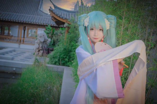 初音未来 中秋赋 诗意cosplay(1)