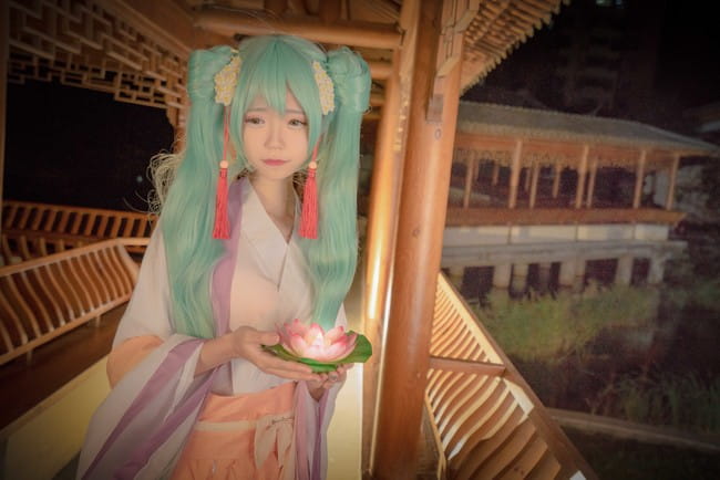 初音未来 中秋赋 诗意cosplay(1)