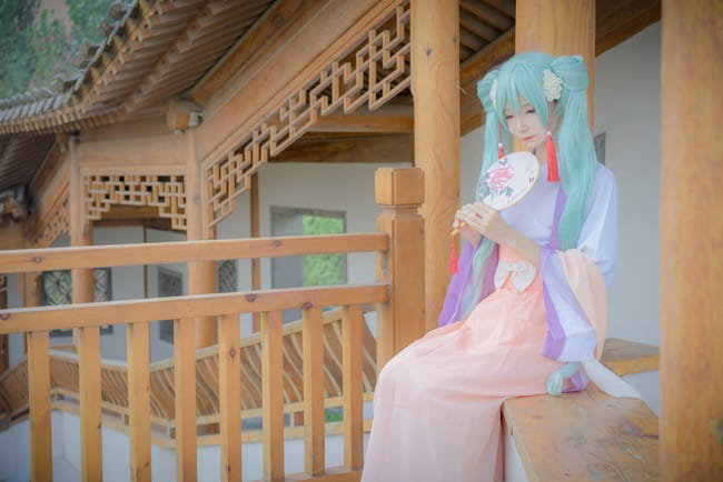 初音未来 中秋赋 诗意cosplay(1)