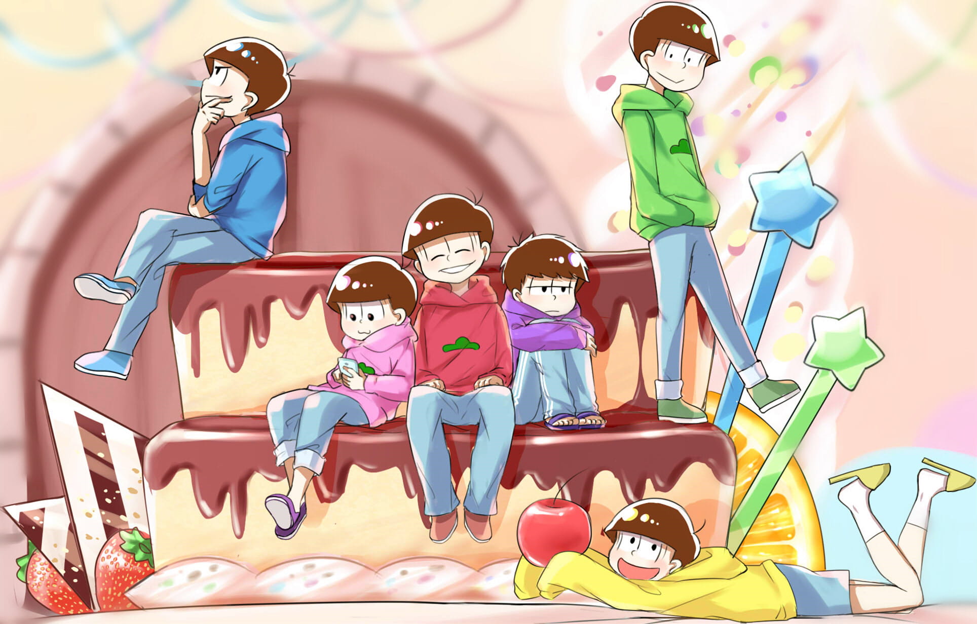 阿松六兄弟 动漫电脑壁纸下载(1)