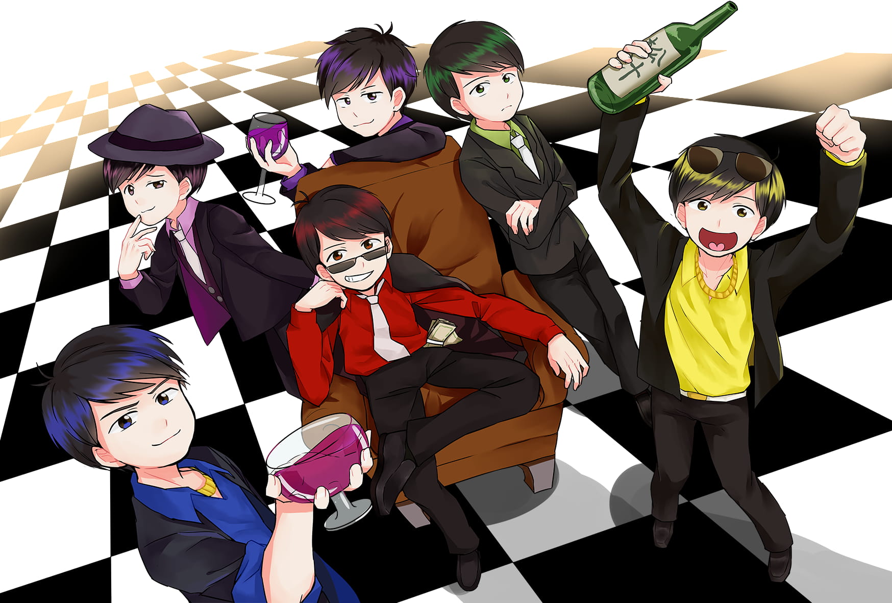 阿松六兄弟 动漫电脑壁纸下载(1)