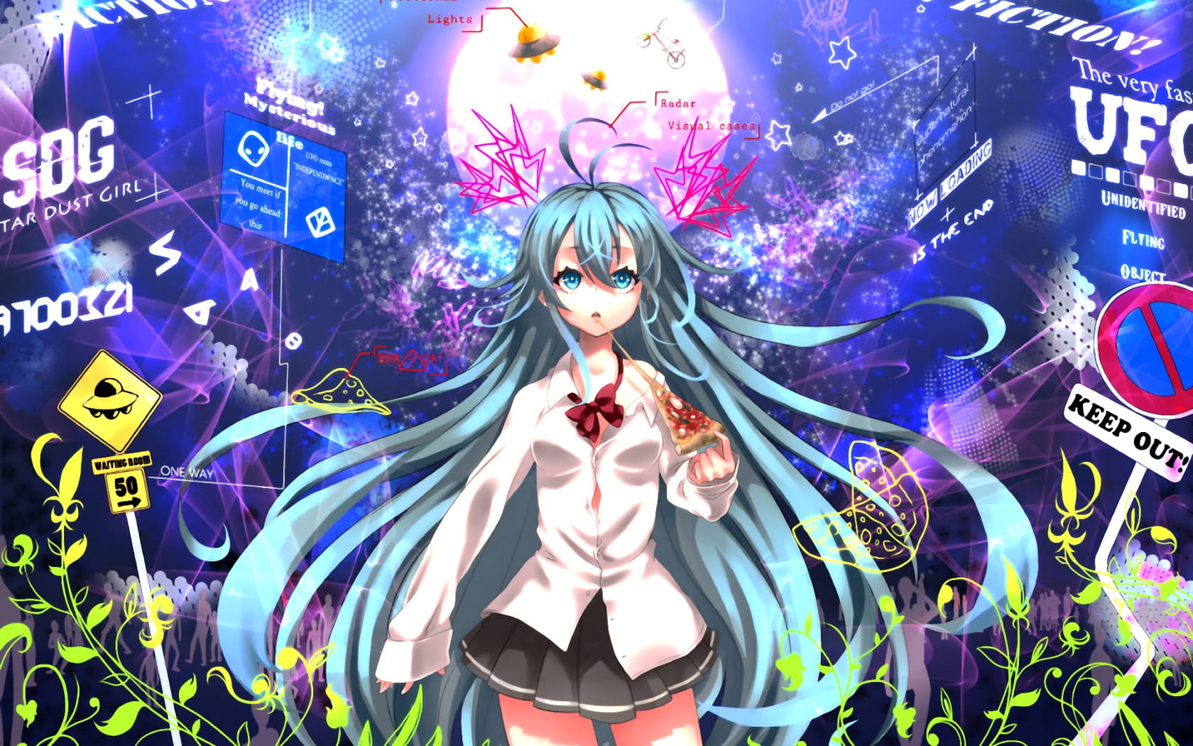 电波女与青春男 动漫电脑壁纸集(1)