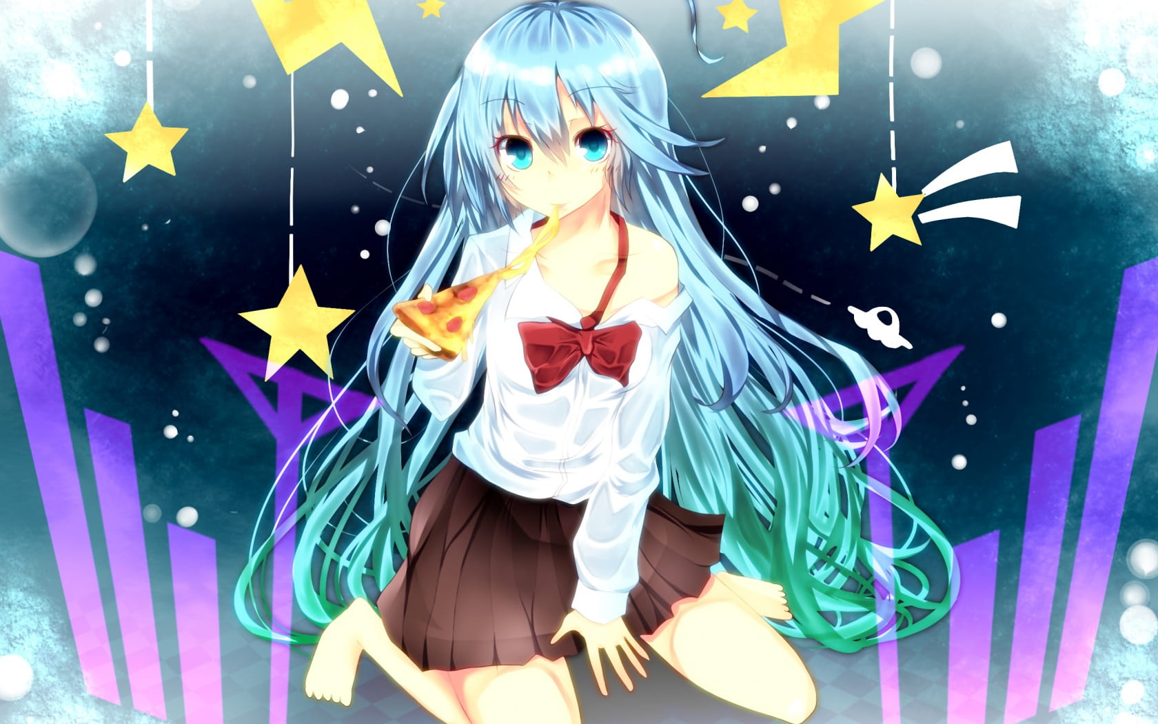 电波女与青春男 动漫电脑壁纸集(1)