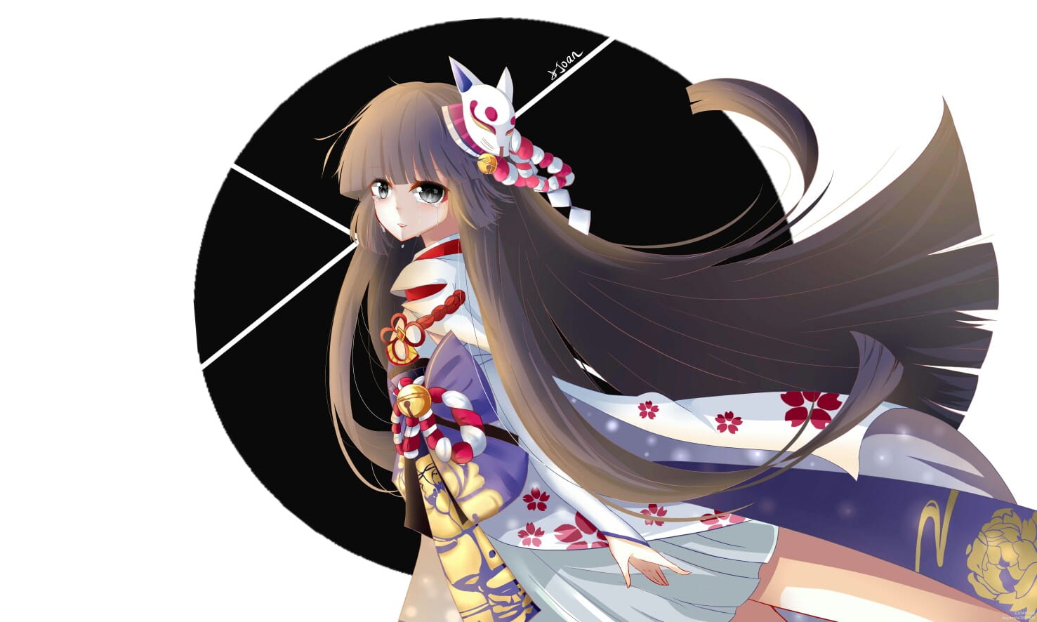 绘制唯美和风 阴阳师电脑壁纸(1)