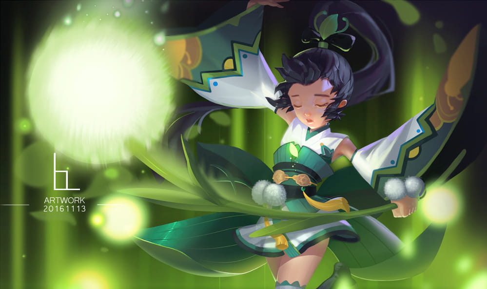 绘制唯美和风 阴阳师电脑壁纸(1)