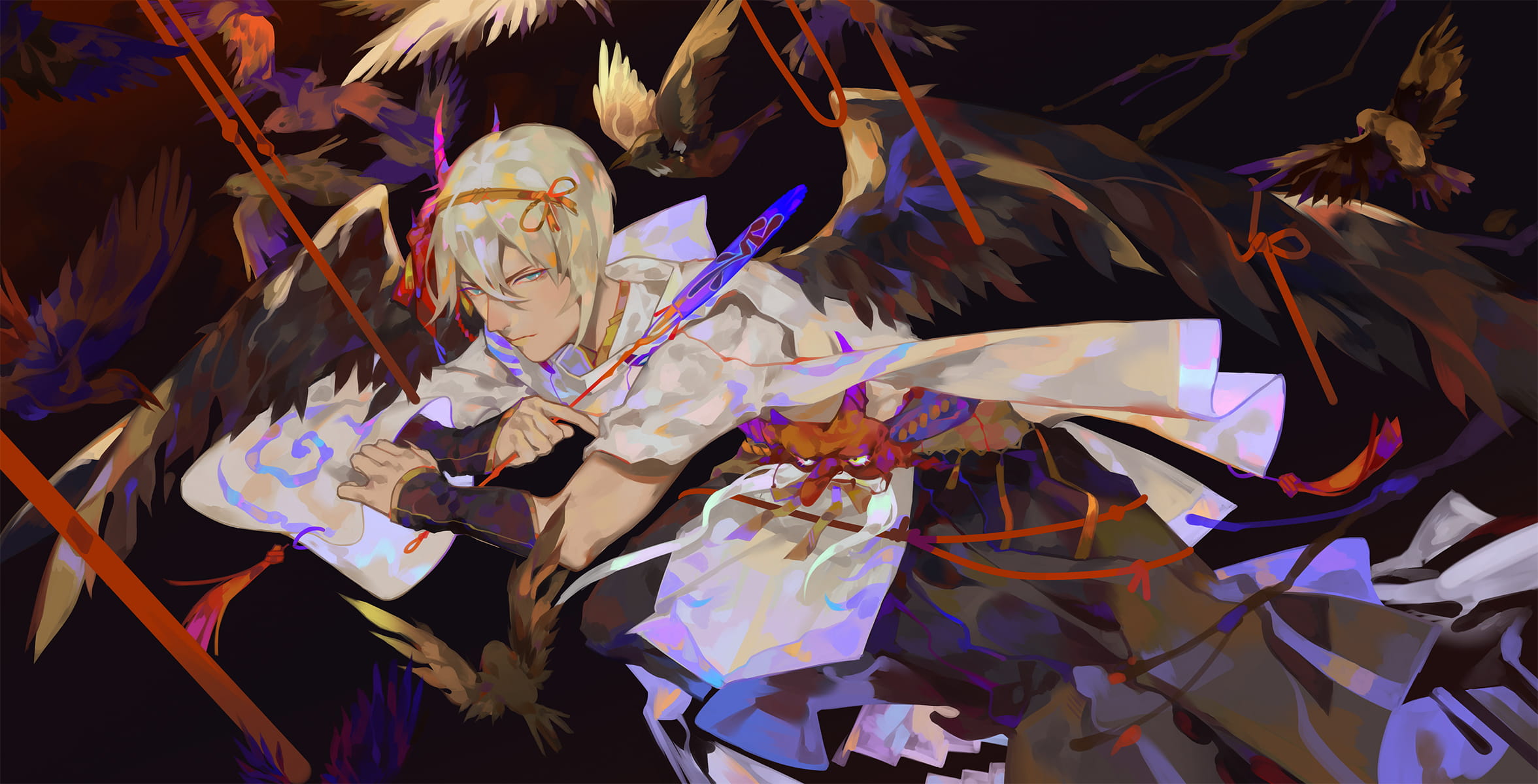 绘制唯美和风 阴阳师电脑壁纸(1)