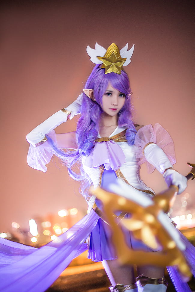 英雄联盟 魔法少女迦娜 超梦幻cosplay(1)