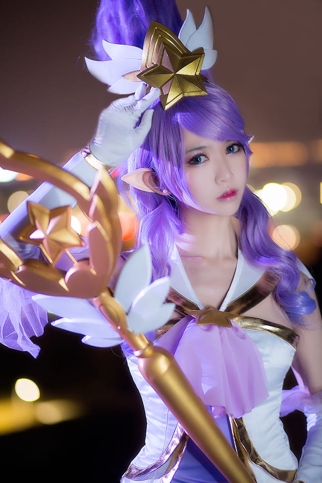 英雄联盟 魔法少女迦娜 超梦幻cosplay(1)