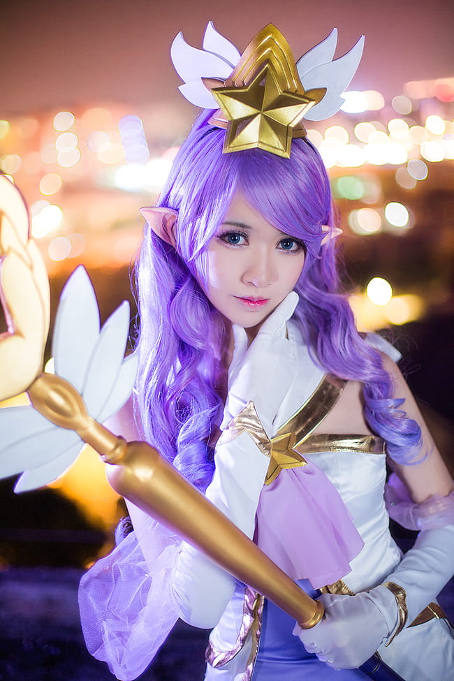 英雄联盟 魔法少女迦娜 超梦幻cosplay(1)