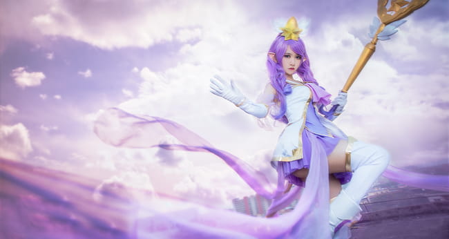 英雄联盟 魔法少女迦娜 超梦幻cosplay(1)