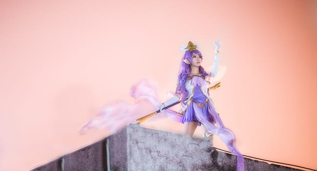 英雄联盟 魔法少女迦娜 超梦幻cosplay(1)