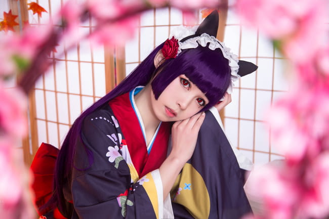 我的妹妹不可能那么可爱 黑猫和服 五更琉璃 cosplay(1)