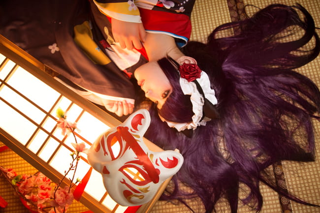 我的妹妹不可能那么可爱 黑猫和服 五更琉璃 cosplay(1)