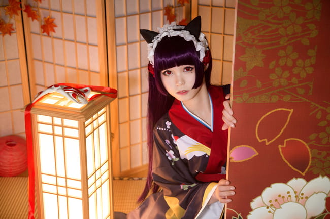我的妹妹不可能那么可爱 黑猫和服 五更琉璃 cosplay(1)
