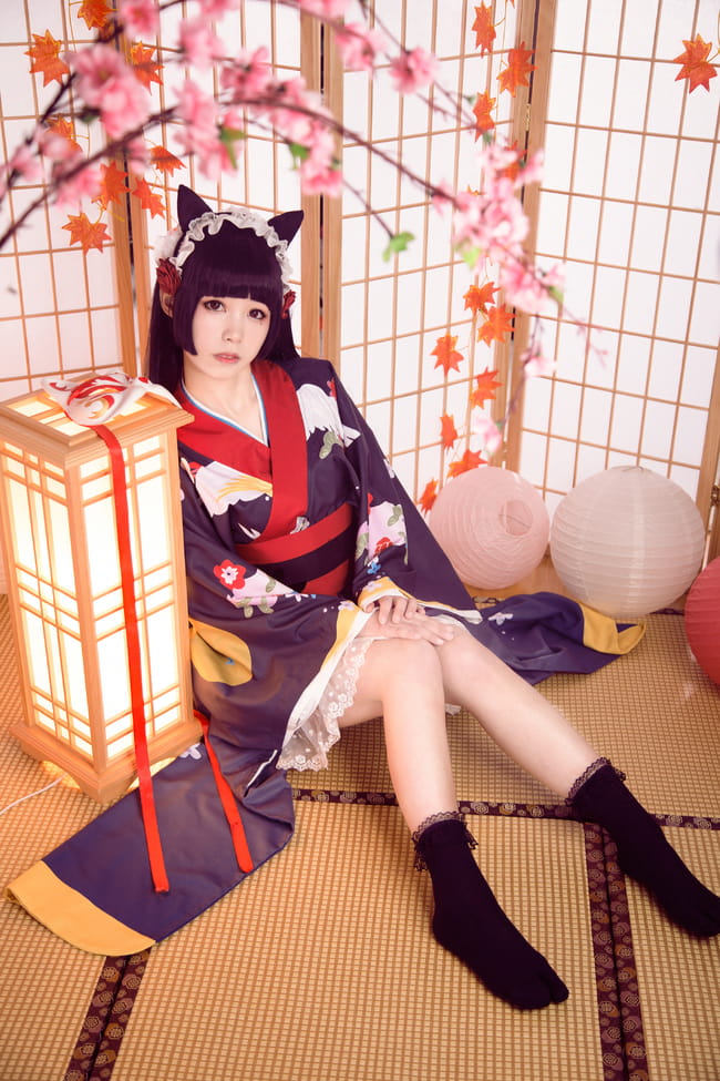 我的妹妹不可能那么可爱 黑猫和服 五更琉璃 cosplay(1)