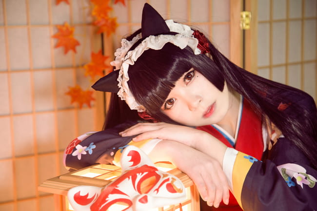 我的妹妹不可能那么可爱 黑猫和服 五更琉璃 cosplay(1)