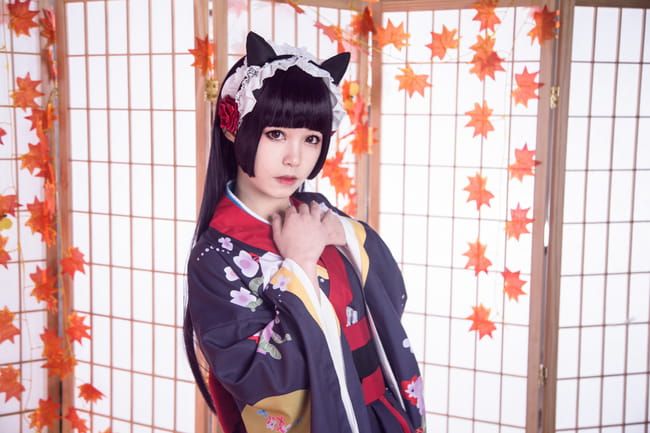 我的妹妹不可能那么可爱 黑猫和服 五更琉璃 cosplay(1)