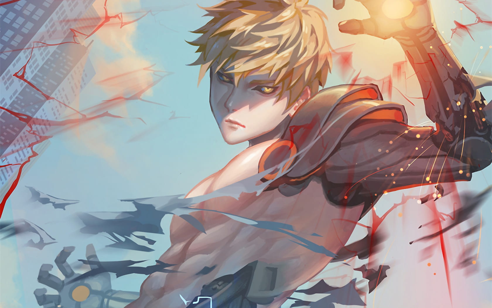 你们喜爱的一拳超人来了 一拳超人电脑壁纸(1)