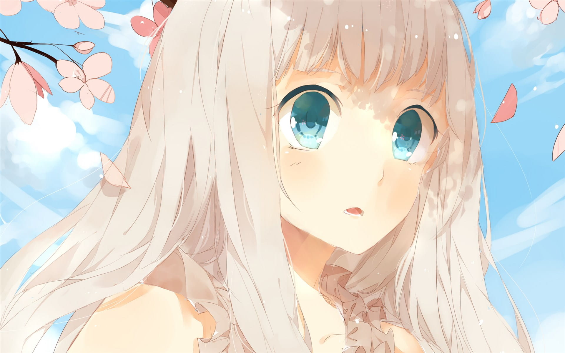 未闻花名 本间芽衣子 动漫电脑壁纸下载(1)