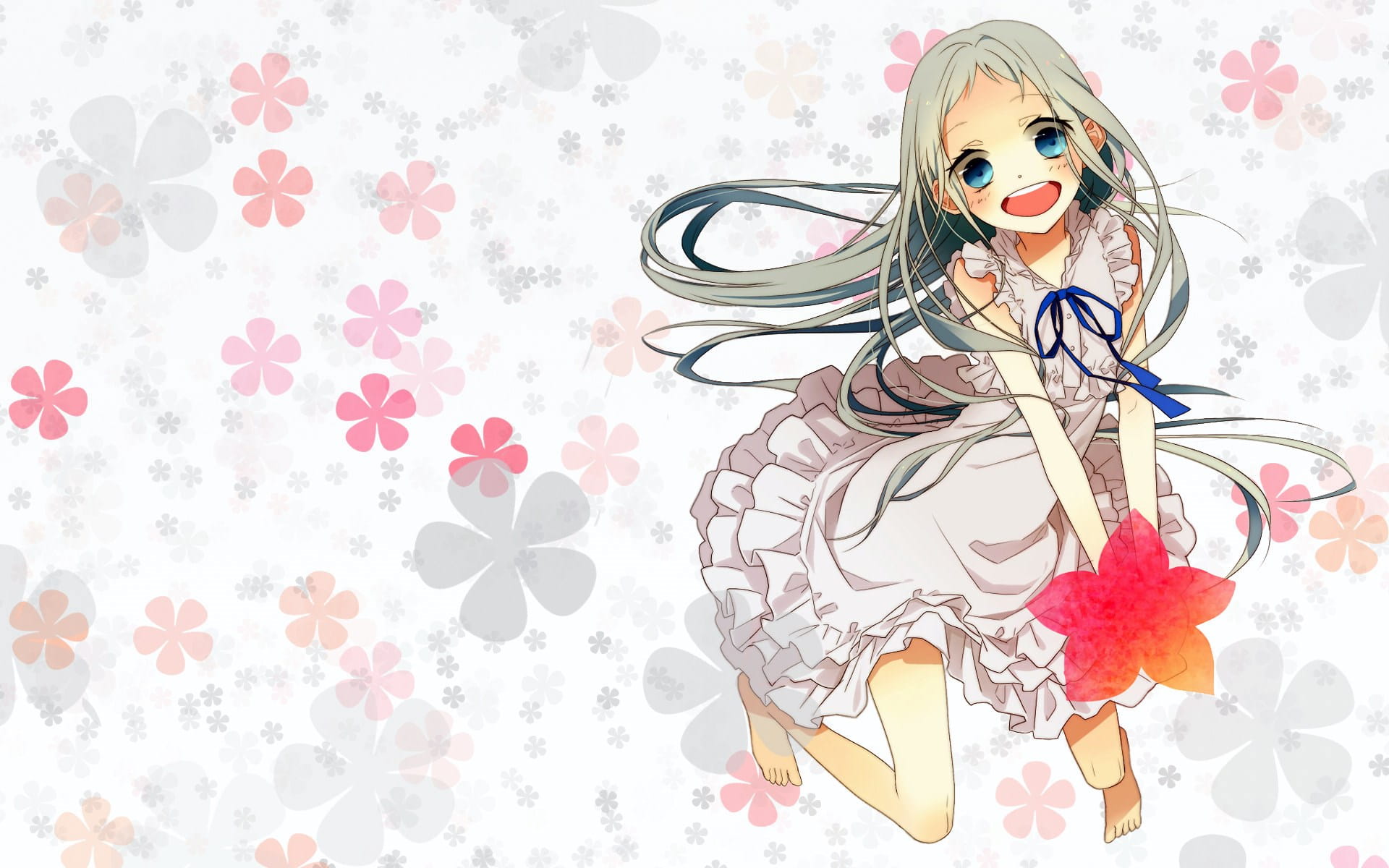 未闻花名 本间芽衣子 动漫电脑壁纸下载(1)