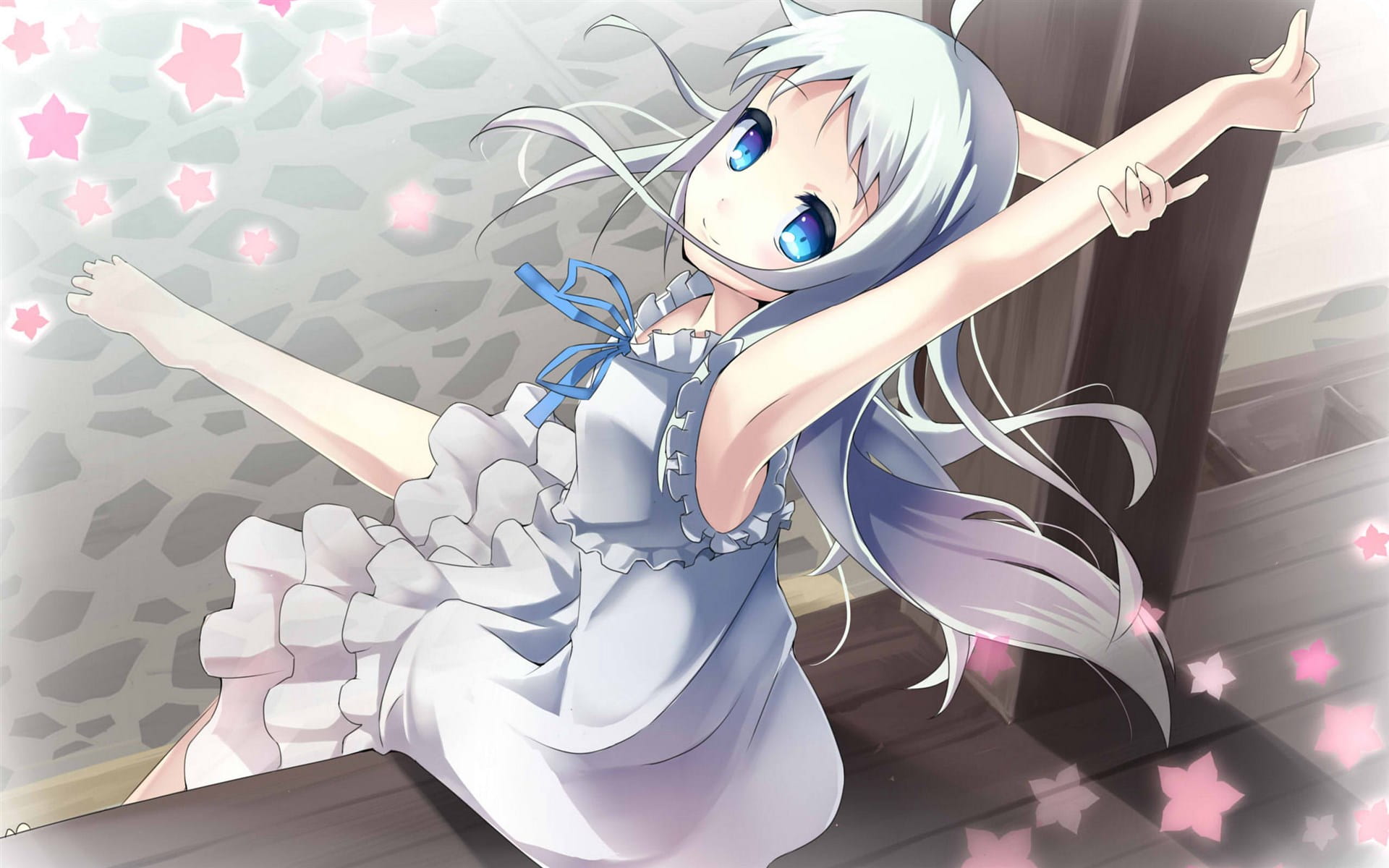 未闻花名 本间芽衣子 动漫电脑壁纸下载(1)